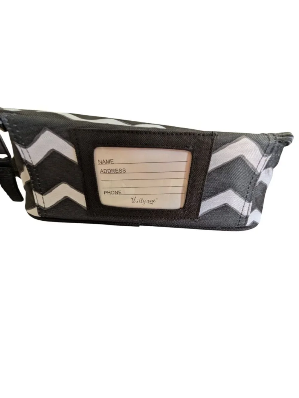 Thirty-One Chevron Print Thermal Insulated Tote Bag With Water-Resistant Lining